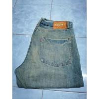 ราคา GLHEART Jeans กางเกง ยีนส์ ขา กระบอก เล็ก ฟอกสี เอว 34 ยาว 42 ปลา ยขา 8 5 (16088612930)