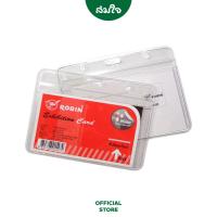 ราคา ยกกล่อง Robin ป้ายชื่อซิปล็อคกันน้ำ ป้ายใส่บัตร พร้อมสายคล้อง ป้ายใส่บัตรพนักงาน แนวนอน R38X จำนวน 50ชิ้น กล่อง (17124458475)