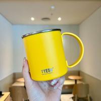 ราคา แก้วน้ำ แก้วกาแฟ TYESO แก้วมีหูจับ แก้วน้ำเก็บอุณหภูมิร้อน เย็น ขนาด400ml แก้วยกดื่มมีฝาปิดแบบสไลด์ (20722079374)