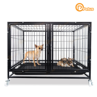 ราคา กรงสุนัข กรงแมว กรงกระต่าย กรงสุนัขขนาดใหญ่ กรงแมวขนาดใหญ่ มี2ประตู สามารถแยกกันอยู่ กรงเหล็ก Dog Cage Petass (12505779809)