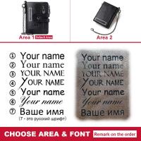 ราคา ฟรีแกะสลัก100 กระเป๋าหนังแท้สำหรับผู้ชายกระเป๋าใส่เหรียญกระเป๋าใส่บัตรขนาดเล็กกระเป๋าใส่เอกสารของบุรุษ BP829 (11014625480)