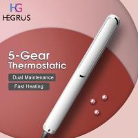 ราคา HEGRUS หวีไฟฟ้า ไร้สาย แปรงม้วนผมยืดผมหวีสำหรับผมตรง2อิน1เครื่องหนีบผมลอนแบบ2อิน1ใช้ความร้อนประจุลบแบบไร้สายของขวัญโลหะเซรามิกสำหรับผู้หญิงแปรงยืดผมไร้สาย (21300122523)