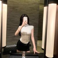 ราคา พร้อมส่ง เสื้อแขนกุด งานรัดรูป ผ้าเรย่อน แฟชั่นผู้หญิง (20239534293)