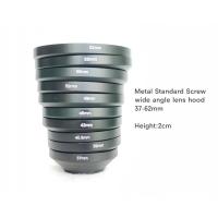 ราคา Hood lens wide ฮู้ดเหล็ก 10 ขนาด 37 39 40 5 43 46 49 52 55 58 62 แบบเกลียว for Canon Nikon Sony Olympus สูงของ Hood 2 cm (17032138516)