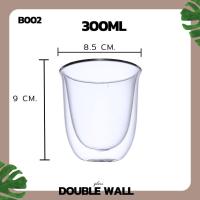 ราคา NEW แก้ว แก้วน้ำ แก้วน้ำราคาถูก แก้วน้ำใส DOUBLE WALL Glass ขนาด 80 400ML แก้วน้ํา แก้วกาแฟเซรามิค แก้วกาแฟ 2 ชั้น แก้วสองชั้น (19551707820)