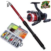 ราคา สุดคุ้ม คันเบ็ดตกปลาพร้อมรอกสายเอ็น คันสไลส์ 2 ท่อน รอกตกปลา อุปกรณ์ตกปลา กบยางตกปลา ชุดตกปลาหน้าดิน คันเบ็ดถูกๆ ชุดเบ็ดถูกๆ (17740420759)