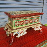 ราคา หีบใส่พระไตรปิฎก หีบ24x40x24cm หีบคัมภีร์ หีบสมบัติ กล่องไม้ หีบเก็บของ หีบใส่ของ (10400687114)