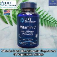 ราคา วิตามินซี และ ไบโอ เควอซิติน Vitamin C and Bio Quercetin Phytosome 60 Vegetarian Tablets Life Extension (6306092948)