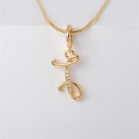 ราคา สร้อยคอจี้ตัวอักษรเพชรสังเคราะห์สีทอง18K สวยด้วยเครื่องประดับตัวอักษร A Z 787N (20977506605)