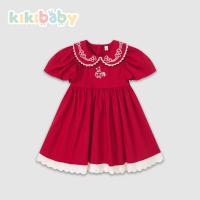 ราคา 90 130 Dress เดรสแขนตุ้ก สีชมพู กระโปรงพอง ใส่ออกงาน น่ารักๆ KIKIBABY KP0154 (20319177808)