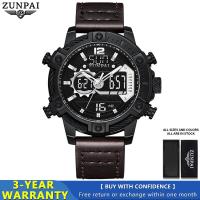 ราคา ZUNPAI นาฬิกาสำหรับผู้ชายสายหนังสำหรับเล่นกีฬากันน้ำแบบดั้งเดิมนาฬิกาควอตซ์แนวโน้มแฟชั่นปฏิทินนาฬิกาข้อมือหรูหราดิจิทัลแอลอีดีดิจิตอลของคุณภาพสูงนาฬิกาสะท้อนแสงของแท้ฟรีพร้อมกล่อง (19951277459)