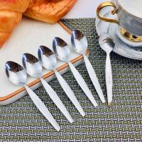 ราคา ส่งไวจากไทย ช้อนกาแฟ ช้อนชา ช้อนกาแฟสแตนเลส ช้อนชงชา ช้อนชงกาแฟ 12 3cm แข็งแรง เงาสวย 6ชิ้น TwinFish 32 08 (6506146557)