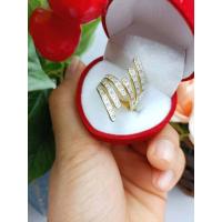 ราคา jewery33 K148 แหวนแฟชั่น แหวนเพชร แหวนใบมะกอก ฟรีไซส์ (18184214376)