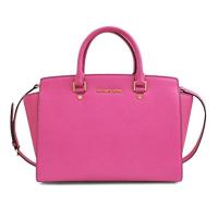 ราคา กระเป๋า Michael Kors แท้ หนังฟอกกันรอยขีดข่วน สวยหรูมาก Michael Kors Saffiano Leather Medium Selma Top Zip Satchel รุ่น 30T3SLMS2L (1344552326)