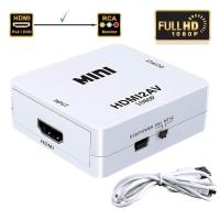 ราคา HDMI to AV แปลงสัญญาณภาพและเสียงจาก ตัวแปลง HDMI to AV HDMI TO RCA white (424875447)