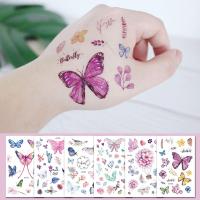 ราคา FG 3D การ์ตูนสติกเกอร์รอยสักกันน้ำของเด็กสติกเกอร์รอยสักผีเสื้อสีสันสดใสสติกเกอร์รอยสักสักศิลปะบนร่างกายสติกเกอร์รอยสักสติ๊กเกอร์สำหรับเด็ก (15352897512)