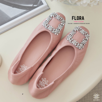 ราคา รองเท้าหนังแกะ รุ่น Flora Pink color สีชมพูอ่อน (20207990770)