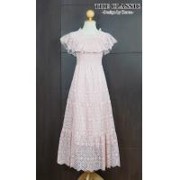 ราคา Free Size 3 สี The Classicเดรสลูกไม้เปิดไหล่ ใช้ผ้าลูกไม้เนื้อหนาอย่างดี ช่วงคอแต่งระบายยืดขยายใส่เปิดไหล่หรือปิดไหล่ได้ (19485166030)