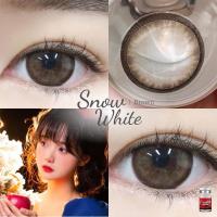 ราคา มีค่าสายตาสั้น คอนแทคเลนส์ Snow white ตัดขอบดำ ลายฮิต Tiktok มาแรง เลนส์นิ่ม พร้อมส่ง สีเทา สีน้ำตาล (10286686849)