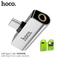 ราคา HOCO LS26 Type C 2 in 1 Audio Converter ตัวแปลงหัวชาร์จ สำหรับสาย Type C AUX ชาร์จไฟ ฟังเพลงได้พร้อมกัน ของแท้100 (20648305244)