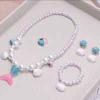 ราคา LOBER เครื่องประดับสำหรับเด็ก เครื่องประดับนางเงือก สร้อยคอหางนางเงือก เครื่องประดับสำหรับเด็ก สร้อยคอ ต่างหู แหวน (19536706739)