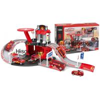 ราคา รถดับเพลิง Firefighting station พร้อมสถานีดับเพลิงและรางจอดรถ สีสันสวยงาม น่าเล่นมาก งานสวย (1395628180)