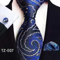 ราคา ชุดเนคไทผ้าไหมลายดอกไม้สีดำสำหรับผู้ชายชุดแหวนเงินรูปสี่เหลี่ยมกระเป๋าเนคไทเนคไทสีทองลายดอกไม้หรูหราทำจากผ้าไหม100 (19960669466)