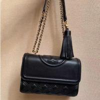 ราคา 2023 new Tory Burch Fleming Series Small Dual use Smooth Leather Single Shoulder Bag Crossbody Bag (20015793655)