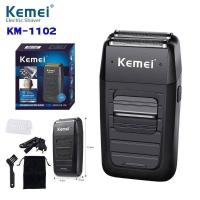 ราคา PZ shop KEMEI KM 1102 KM1102 เครื่องโกนหนวดไฟฟ้า เครื่องโกนหนวด เครื่องโกนหนวดแบบชาร์จไฟ โกนได้เรียบเนียน ประสิทธิภาพดีมาก (15348180513)