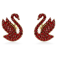 ราคา Swarovski Swarovski Iconic Swan ต่างหูเพชรหงส์แดง ต่างหูแฟชั่นสตรีเงินแท้ S925 ของขวัญวันวาเลนไทน์ ของขวัญวันเกิด (21055550634)