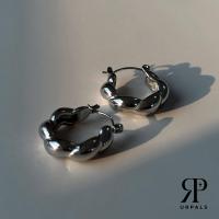 ราคา URPALS ต่างหูสายฝอ Croissant Set Stainless ชุบทอง 18K คุณภาพสูง ใส่อาบน้ำ ออกกำลังกายได้ (20851167883)