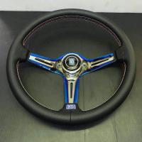 ราคา PA พวงมาลัย NARDI วง13นิ้ว หนังดำด้ายแดงไทเท งานเกรดดี (650034195)