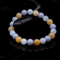 ราคา กำไลข้อมืออัญมณีแองเจิลไลท์ Angelite หยกน้ำผึ้ง Honey Jade และอควอมารีน Aquamarine ขนาด 10 มิล สินค้ามีใบรับประกันจากทางร้าน (21058785183)