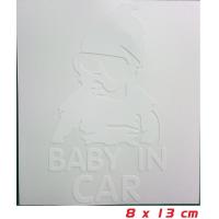 ราคา สติ๊กเกอร์ BABY IN CAR STICKER สติ๊กเกอร์ ในรถมีเด็ก ติดรถยนต์ เบบี้อินคาร์ (7179010409)