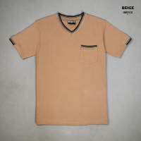 ราคา IBEROZ เสื้อยืด เสื้อคอวี มีกระเป๋า สไตล์มินิมอล สีพื้น รุ่นS VSTRPOCKET (17438899071)