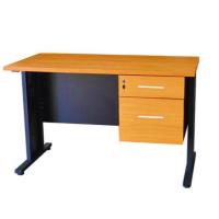 ราคา SHOP NBL โต๊ะสำนักงานขาเหล็ก KINGDOM 120 Cm MODEL KD 1220 ดีไซน์สวยหรู สไตล์เกาหลี 2 ลิ้นชัก สินค้ายอดนิยมขายดี แข็งแรงทนทาน ขนาด 120x60x75 Cm (14917400644)