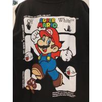 ราคา เสื้อยืดคอตตอน เสื้อยืด เสื้อยืดแขนสั้น สกรีนลาย Off White X Super Mario (21117052224)