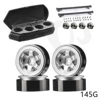 ราคา 4ชิ้น124 1 0 Te37อลูมิเนียมถ่วงน้ำหนักล้อที่มีอะแดปเตอร์สำหรับ Axial Scx24 Axi T1T2 Fcx24 Rc รถอัพเกรดอุปกรณ์ชิ้นส่วน (20487038453)