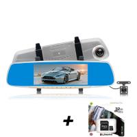 ราคา Full HD 1920x1080 P กล้องกระจกติดรถยนต์ พร้อมกล้องหลัง 3 In 1 ระบบสัมผัส จอ 7 นิ้ว ใหญ่สะใจกว่า ชัดจริง รุ่น V10 (19386478165)