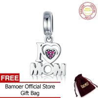 ราคา BAMOER จัดส่งฟรีแท้100 เงินแท้925จี้ตัวอักษร I Love Mom สร้อยข้อมือแฟชั่นเครื่องประดับของขวัญให้แม่ SCC420 (20072874855)