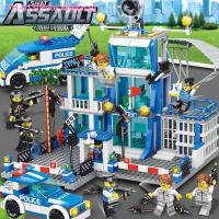ราคา ↂ Pete Wallace City police police police car toys series fire compatible with lego boys assembled building blocks for 8 to 12 years old (19791821065)