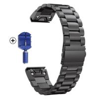 ราคา สายนาฬิกาสแตนเลสสำหรับ Garmin Fenix 7 Fenix 7X Fenix 6X Pro 6 5 Plusสายโลหะปลดเร็ว Forerunner 935 945 (12603749870)