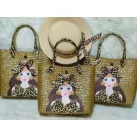 ราคา กระเป๋าสานกระจูดลายน้องเสือ ขนาด 10 10 นิ้ว งานน่ารักโดดเด่นมาก มาใหม่ (16927543215)