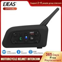 ราคา Ejeas V6 Pro ชุดหูฟังติดหมวกกันน็อคมอเตอร์ไซค์ ชุดหูฟังบลูทูธอินเตอร์คอมสื่อสาร1200M interphone สำหรับ6ผู้ขับขี่ IP65เพลงกันน้ำ (21171087518)