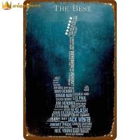 ราคา winnereco 20x30ซม ป้ายวินเทจป้ายสังกะสี วินเทจสี่เหลี่ยมผืนผ้า แผ่นโลหะติดผนังสไตล์วินเทจแผ่นป้ายสัญลักษณ์ดนตรีแจ๊สร็อคโปสเตอร์แบบย้อนยุคสำหรับบาร์โรงรถผู้ชายถ้ำตกแต่งผนังป้ายไฟวินเทจ (11023718986)