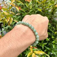 ราคา 72JA GR สร้อยข้อมือหยกแท้ข้อมือหยกเขียว 7 2 มิล เนื้อสวย เนื้อฉ่ำ สีดี สีโดน หาตัวจับยาก กำไลหยก หยกพม่าแท้ (20451528060)