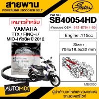 ราคา สายพาน YAMAHA TTX MIO หัวฉีด ปี2012 POWERLINK SCOOTER BELT สายพานมอเตอร์ไซค์ อะไหล่มอไซค์ อะไหล่แต่ง มอเตอร์ไซค์ MB0050 (10005146490)