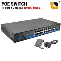 ราคา Switch Poe 4port uplink 2 port Relkor Network Switch POE 8port uplink 2 port ปรับไฟได้ 250 เมตร POE Switch16 UTP 2 Uplink 1 SFP ports (18979808205)