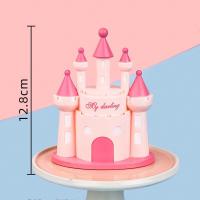 ราคา โมเดลปราสาทเจ้าหญิง น่ารักๆ ปราสาทแฟนซี DIY สำหรับตกแต่งเค้กวันเกิด (17464790877)