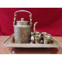 ราคา ชุดชาทองเหลืองตอกลาย (15186557654)